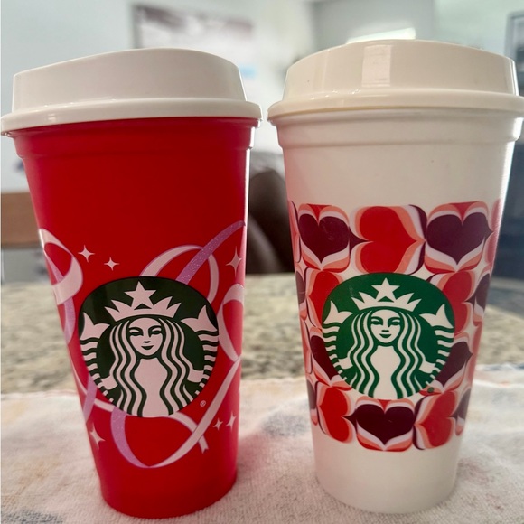 Starbucks Red Cups Coffee Lot Holidays + w/Lids - Picture 2 of 6